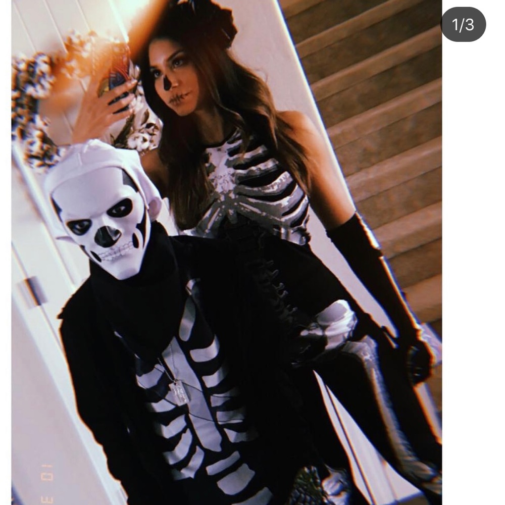 Woman’s halter bone costume
